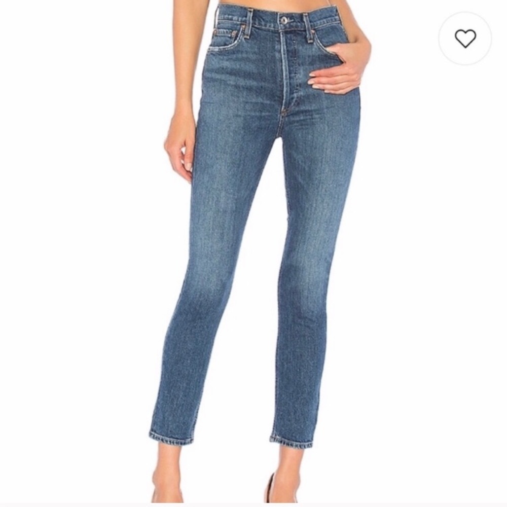 AGOLDE Nico Subdued Blue Jeans Size 28
